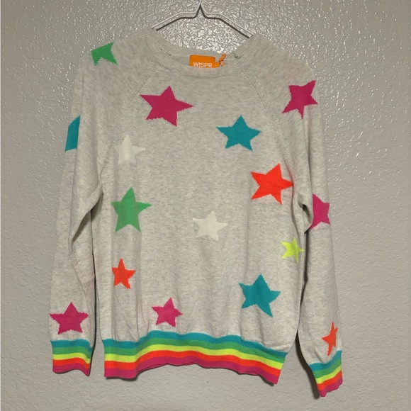 Wispr by Brodie cashmere neon star jumper - Picture 5 of 5